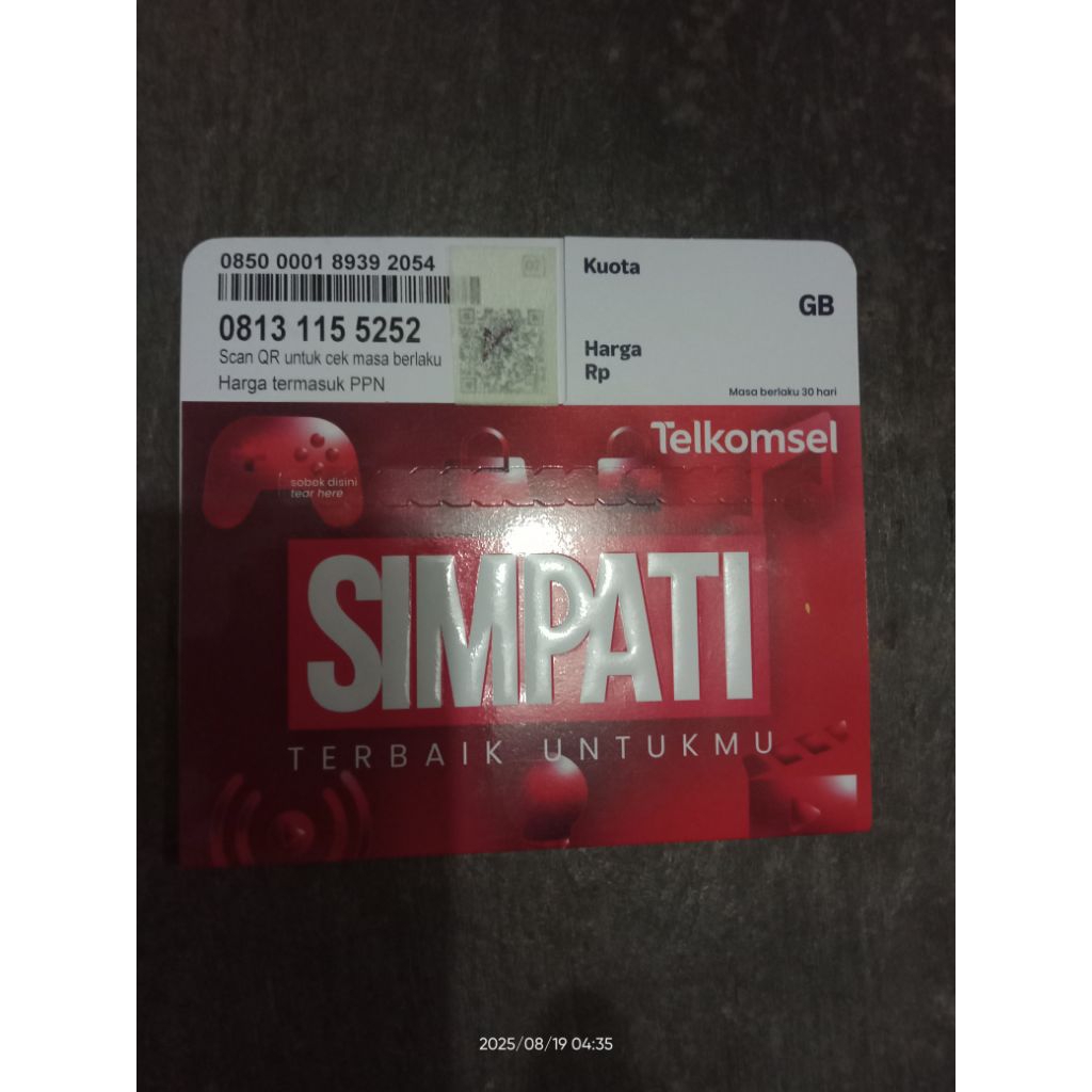 nomor cantik telkomsel 11 digit 08** 115 5252 nocan-kartu-perdana-telkomsel
