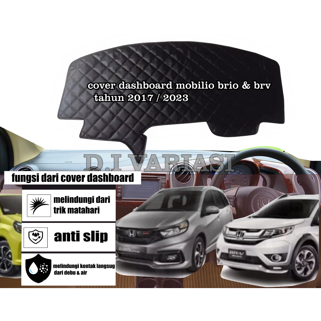 Cover Alas Dashboard Mobil Honda Brv 2017-2024 Karpet Dashboard Aksesoris Interior Mobil / Alas Dash