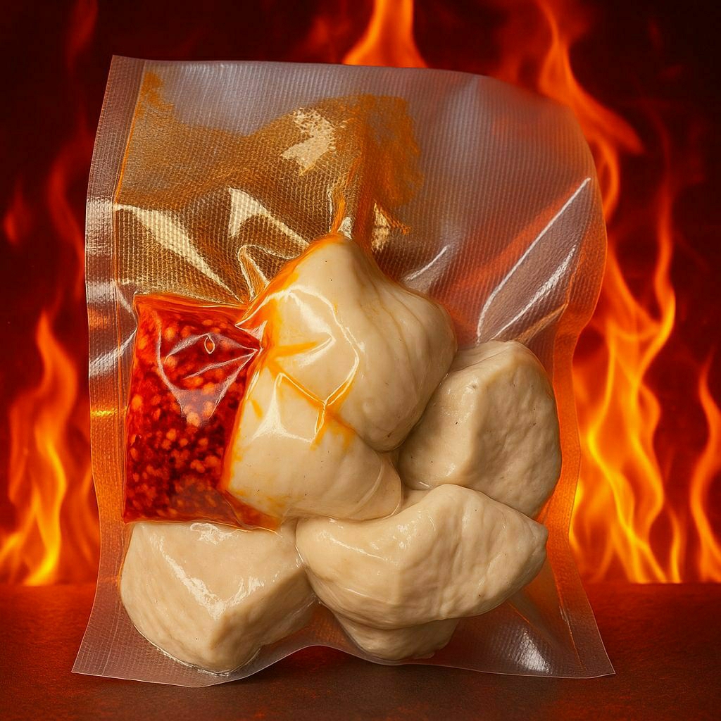 

Basreng mentah isi 6 chili oil dengan vacum