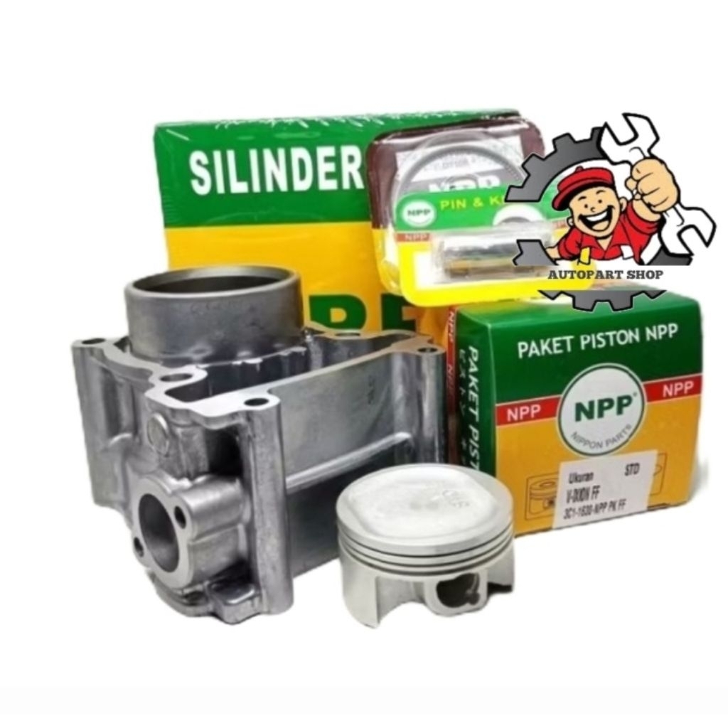 Paket Blok Silinder Piston, kas Mio 125, Mio M3, Mio Z, Freego, Soul GT 125 Original NPP 47200-2PH00