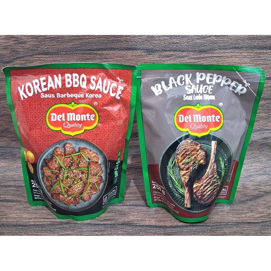 

Delmonte Saus Bbq & Lada Hitam 250gr