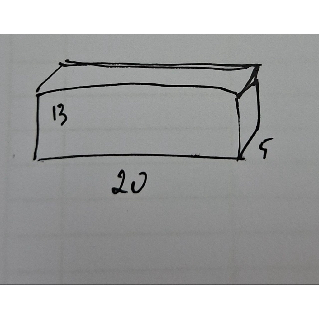 wadah akrilik tanpa tutup 20x5x13
