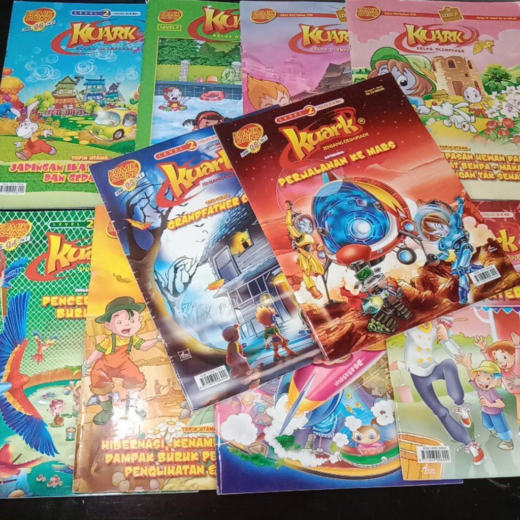 (PRELOVED) MAJALAH KUARK/MAJALAH SAINS/KOMIK SAINS/RANDOM