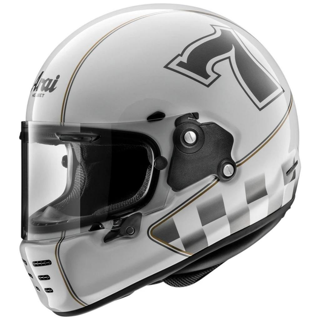 Helm Arai Rapide-Neo Cafe Racer White - Helm Full Face SNI