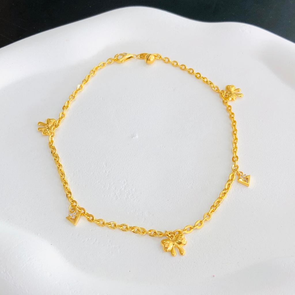 gelang kaki emas fancy 6cukit 375/8k