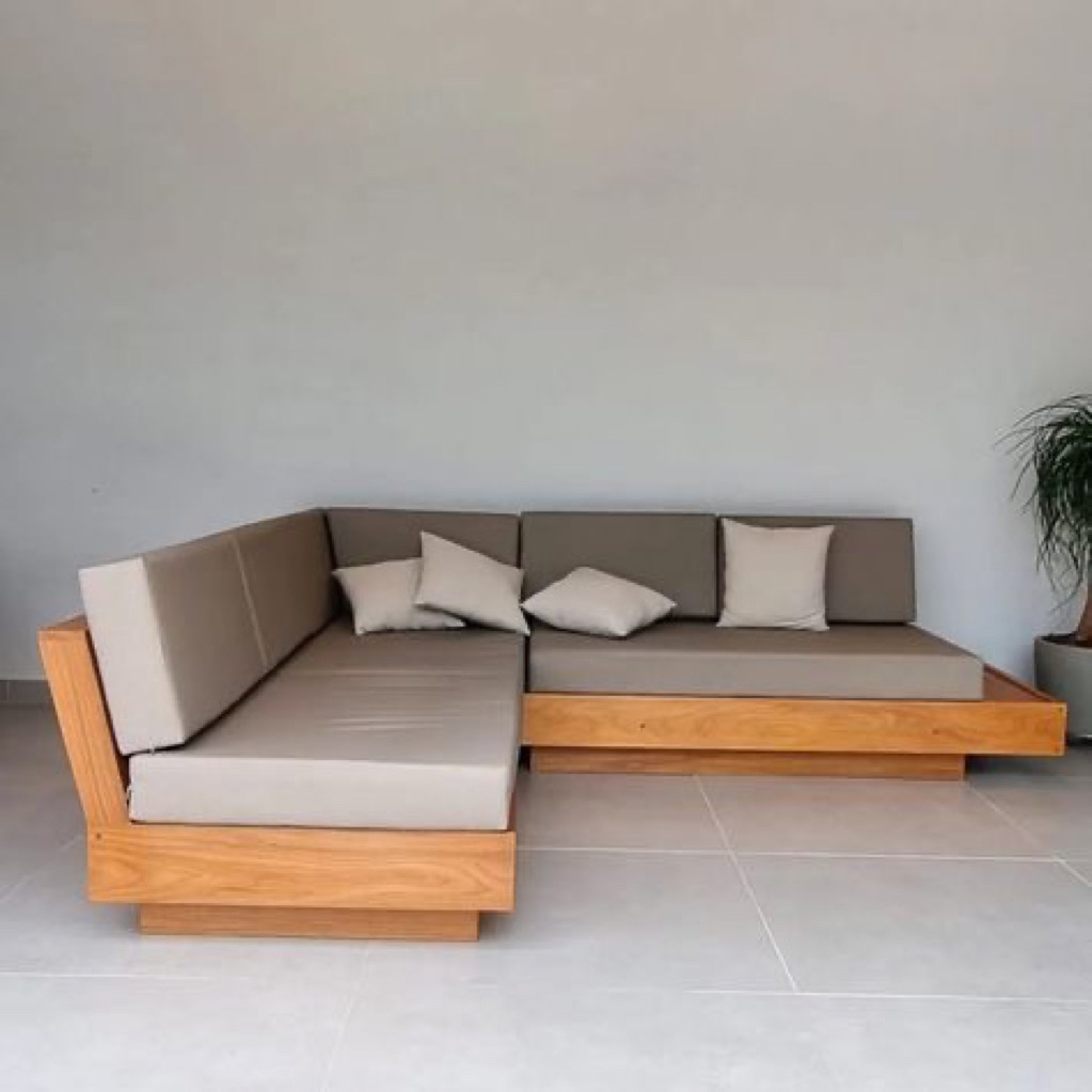 Sofa tamu lesehan sofa tamu kayu jati sofa tamu teras Loka Living
