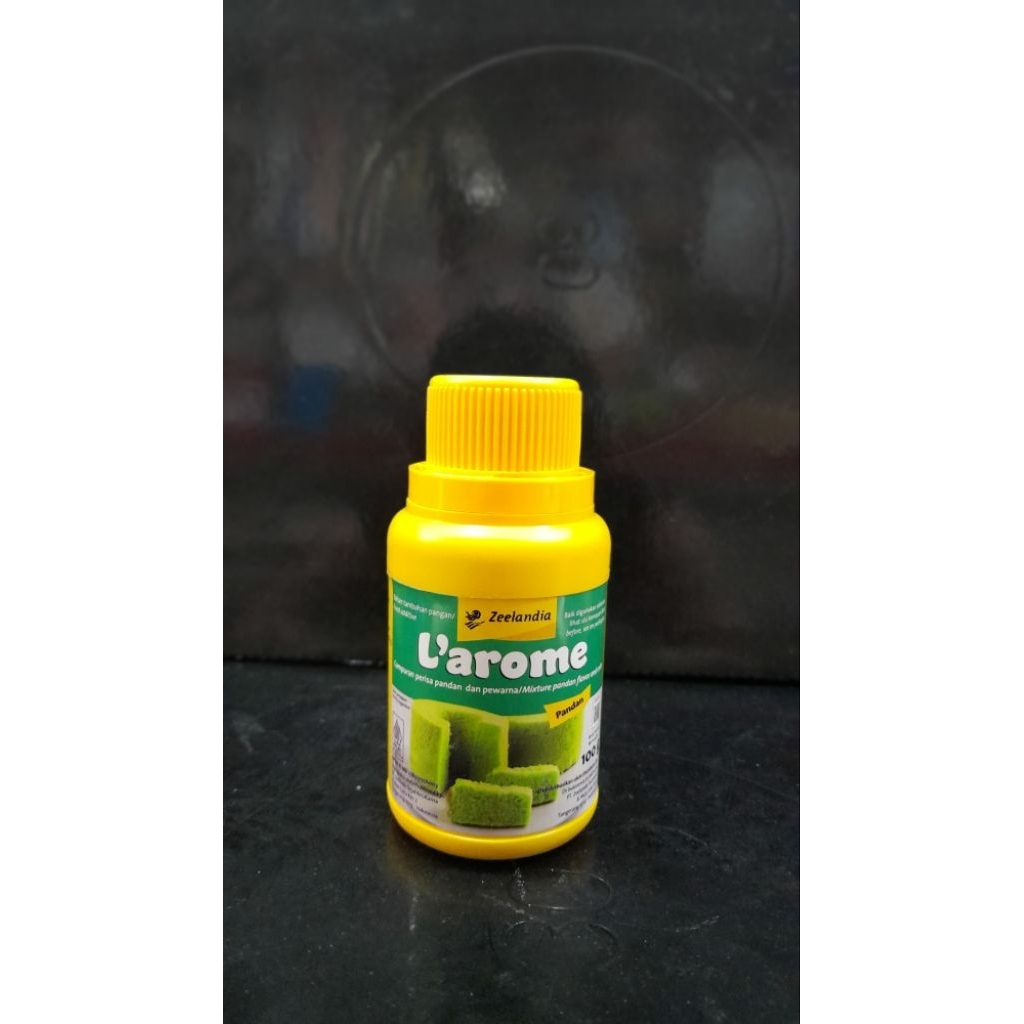 

LAROME/PANDAN/ZEELANDIA/CAMPURAN/PERISA/PANDAN DAN PEWARNA/MIXTURE PANDAN FLAVOR AND COLOR 100G BROM RI HALAL BAHAN TAMBAHAN PANGAN/FOOD ADDITIVE PERISA PANDAN