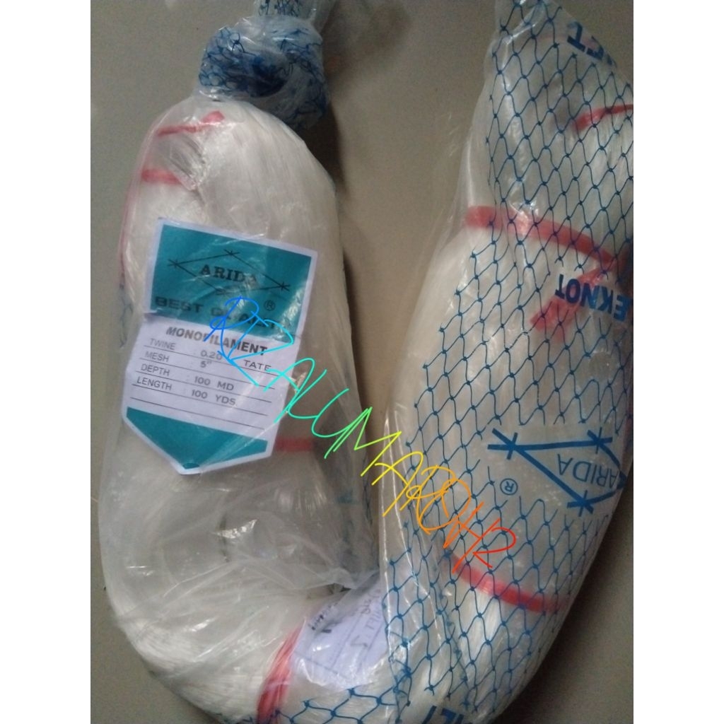 jaring ikan ARIDA 5 INCH 0.20 100MD/100YDS TATE / MELINTANG