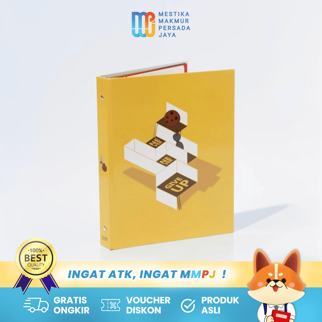 

Bantex Binder A5 / B5 Notebook Buku Catatan Kuliah - Motif Never Give Up