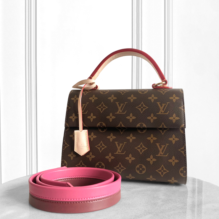 TAS WANITA LV CLUNY BB MONOGRAM BROWN SLINGBAG WTIH TOP HANDLE BAG