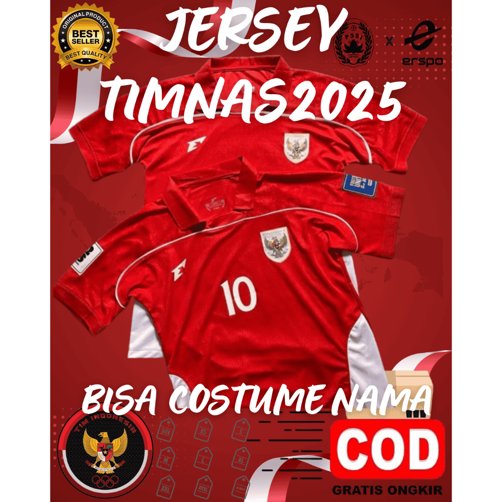 jersey timnas indonesia 2025 terbaru replika GO premium