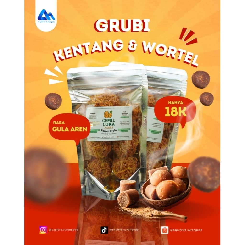 

Snack Grubi Wortel dan Kentang Oleh Oleh Khas Dieng