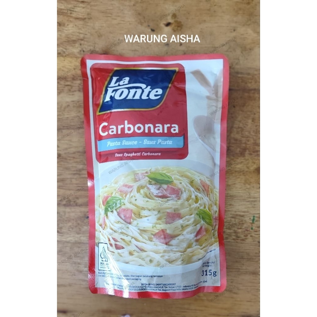

Bumbu Masak La Fonte Saus Pasta Carbonara 315 gr