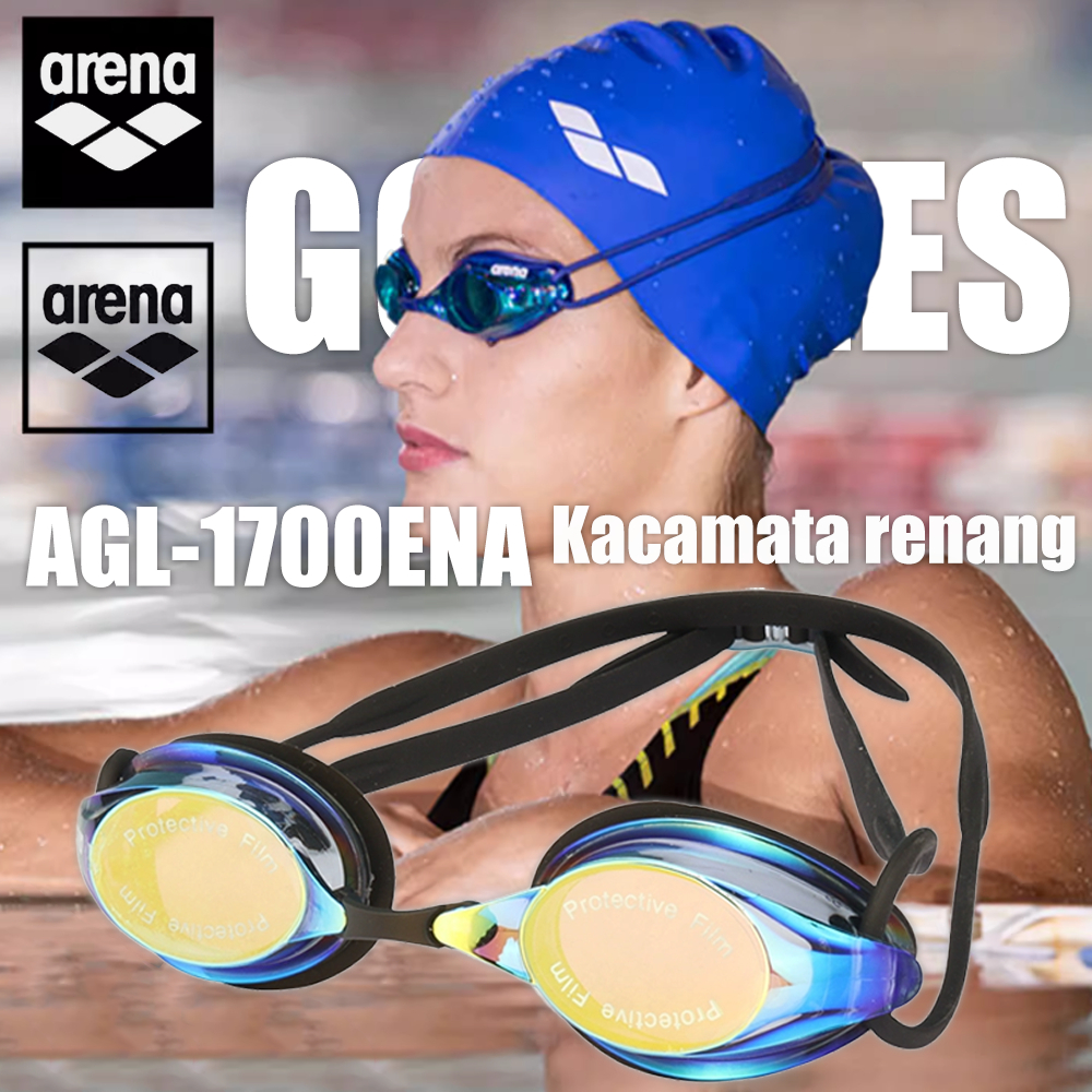 ARENA Kacamata Renang Versi Baru Tahan Lama Tahan Air Anti Kabut Kualitas HD untuk Lomba Pria Wanita