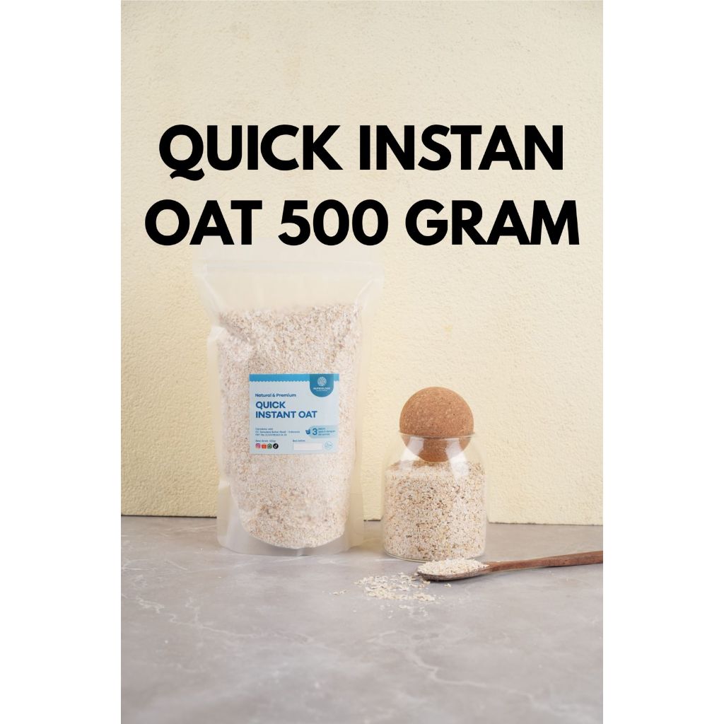 

Quick Instan Oat oatmeal Gandum Instant Oats 500 Gr Natural Premium Alami