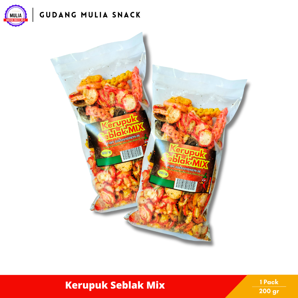 

Kerupuk Seblak Mix | Krupuk Seblak Pedas