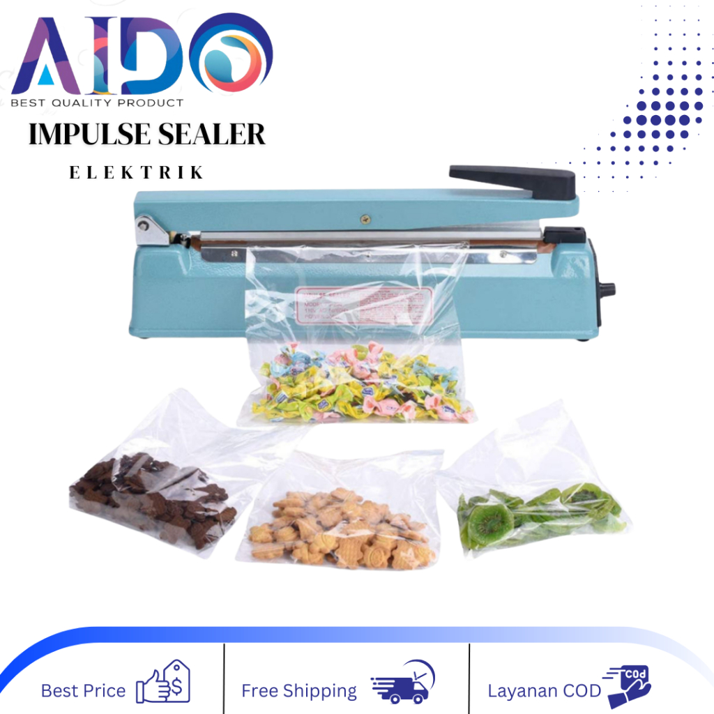Alat Press Plastik Impulse Sealer 40cm Impulse Sealer Alat Press Perekat Plastik 40cm