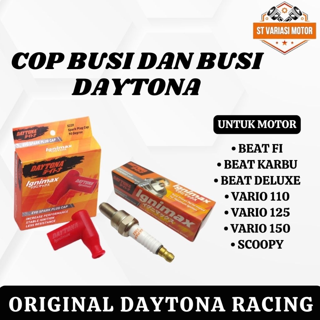 Cup busi daytona dan busi daytona untuk motor beat vario scoopy