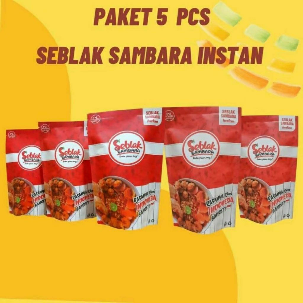 

Paket Hemat 5 pcs Seblak Sambara Instan
