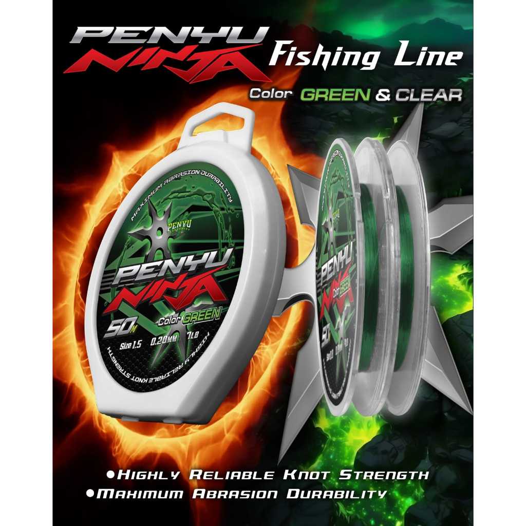 senar pancing penyu ninja 50 meter