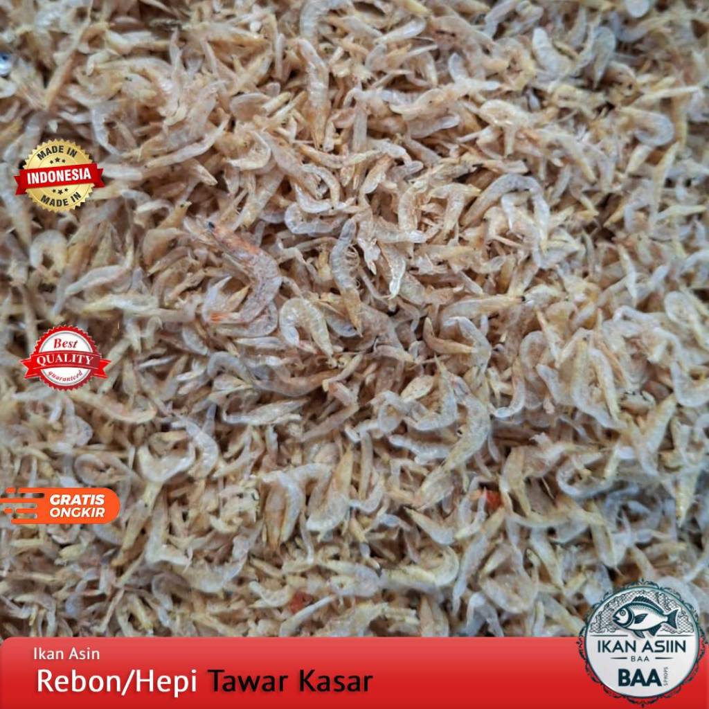 

Ikan Asin Rebon / Hepi Tawar Kasar 250gram, 500gram, 1000gram
