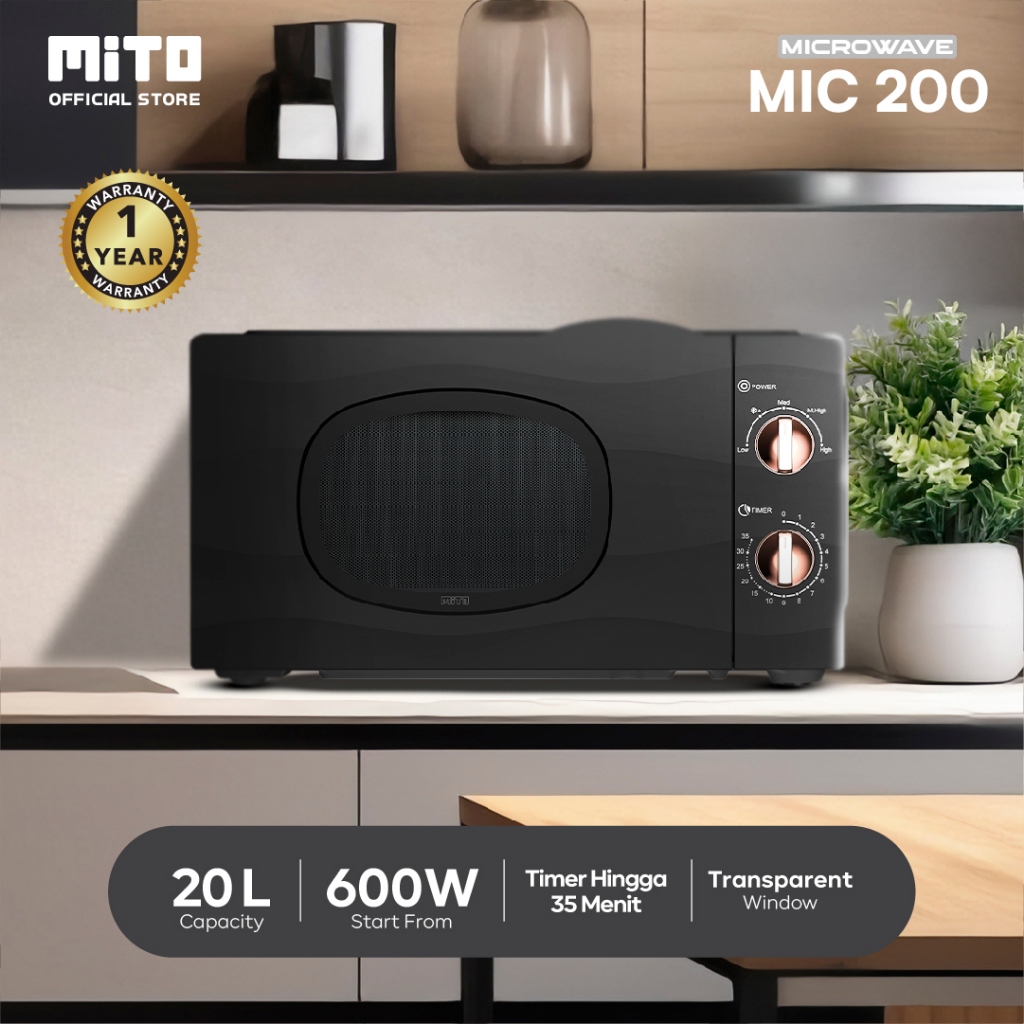 MITO MIC200 Electric Microwave 20L | Low Watt