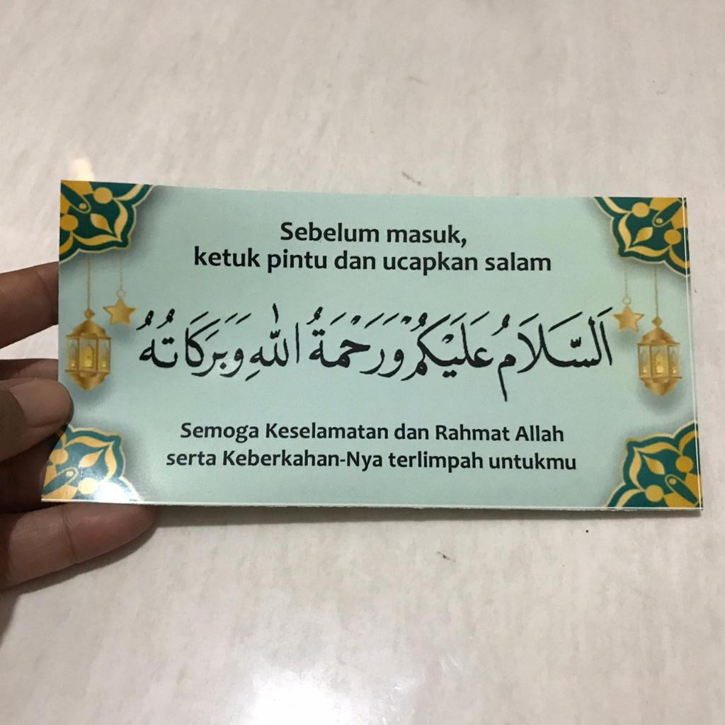 

Stiker Assalamualaikum ayat kursi – Bikin Hati Tenang, Rumah Penuh Berkah