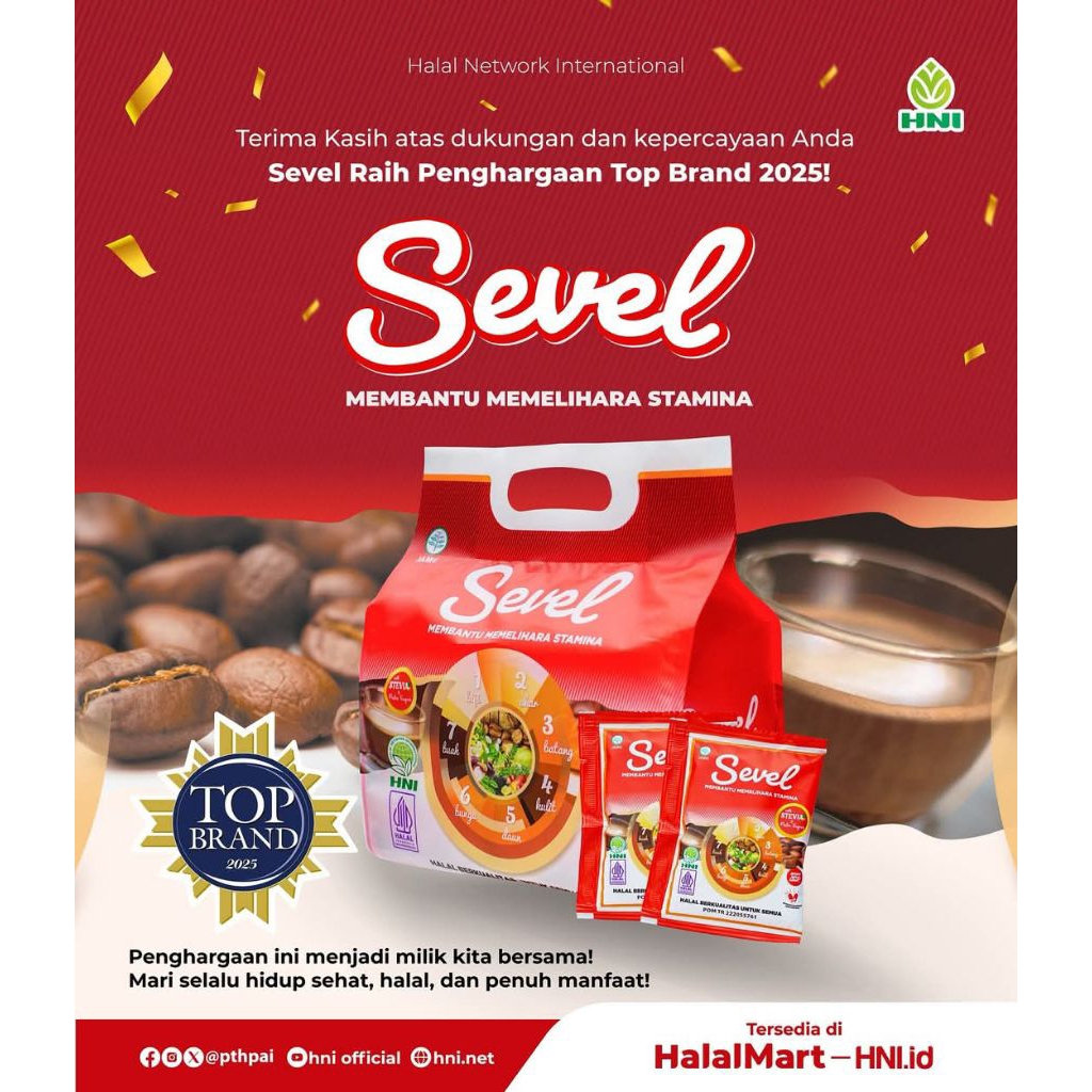 

Kopi Sevel HNI (kopi stamina aman di lambung) 20 sachet