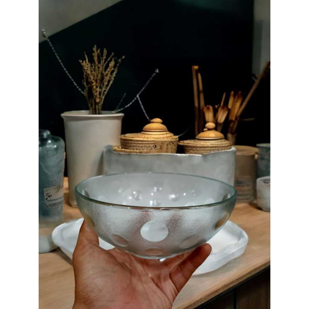 Mangkok kaca motif/ Mangkok Kaca/ Mangkok