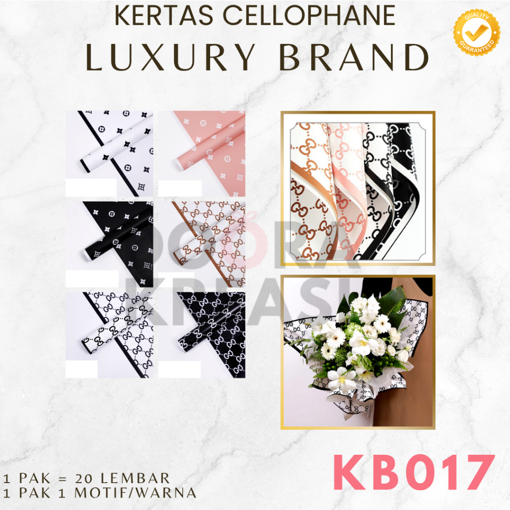 

Kertas Cellophane Buket Bunga Luxury LV [Ecer]