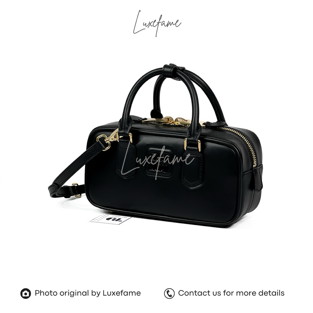 Arcadie Tote Bag Calfskin Leather Black