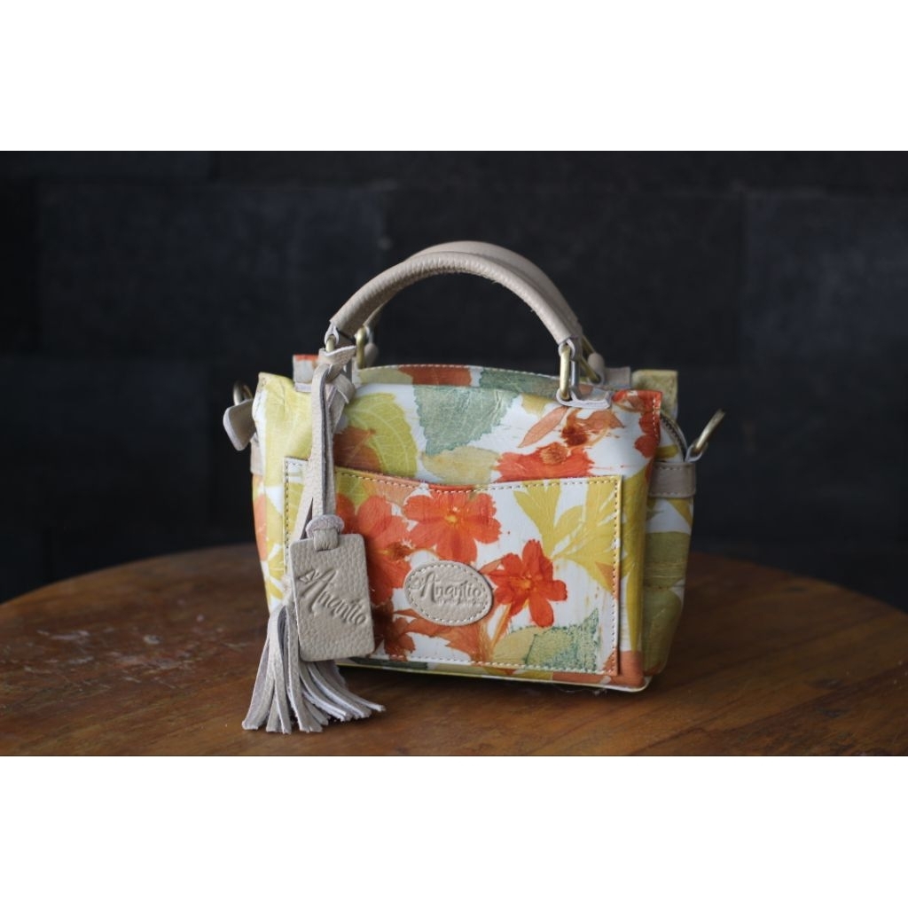 NEW NAURA TAS KULIT ECOPRINT ASLI