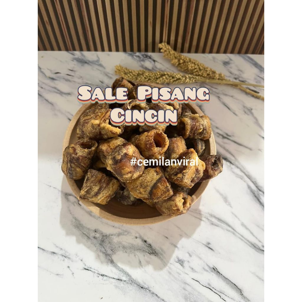 

Cemilan Viral Sale Pisang Cincin Manis Renyah
