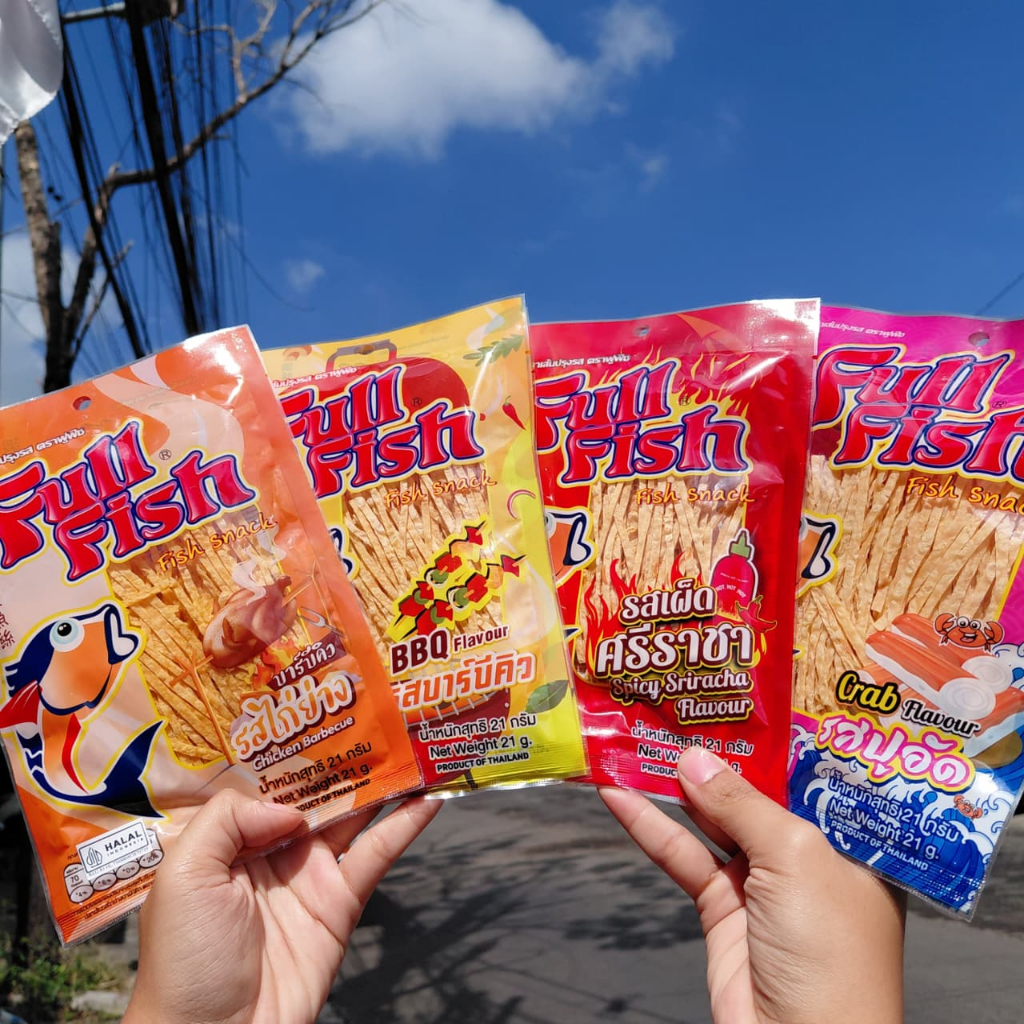 

PROMO BELI 1 GRATIS 1 Viral Full Fish 70gr dan 21gr snack ikan asal Thailand Halal dan kaya protein
