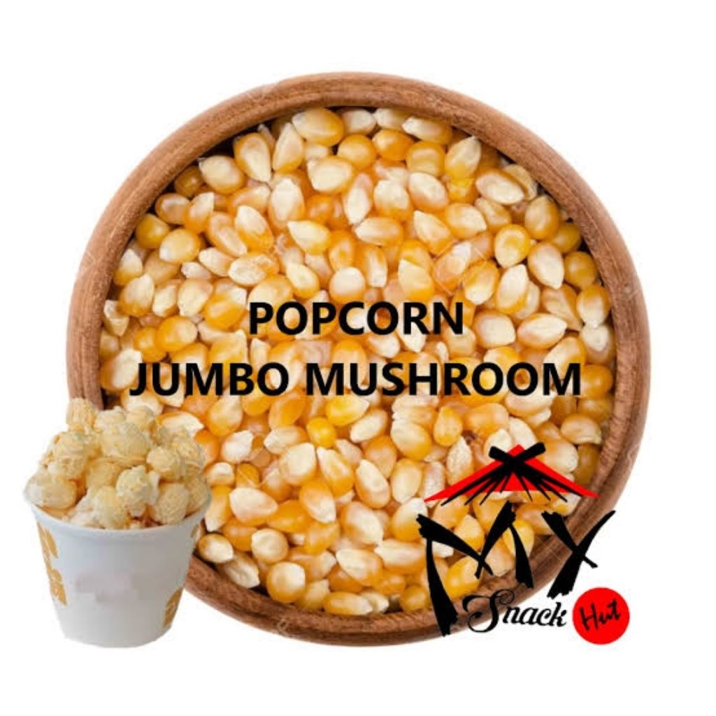 

POPCORN JUMBO MUSHROOM 250GR JAGUNG POP CORN BRONDONG BERONDONG BENNO EL PORORO MEKAR BESAR JAMUR