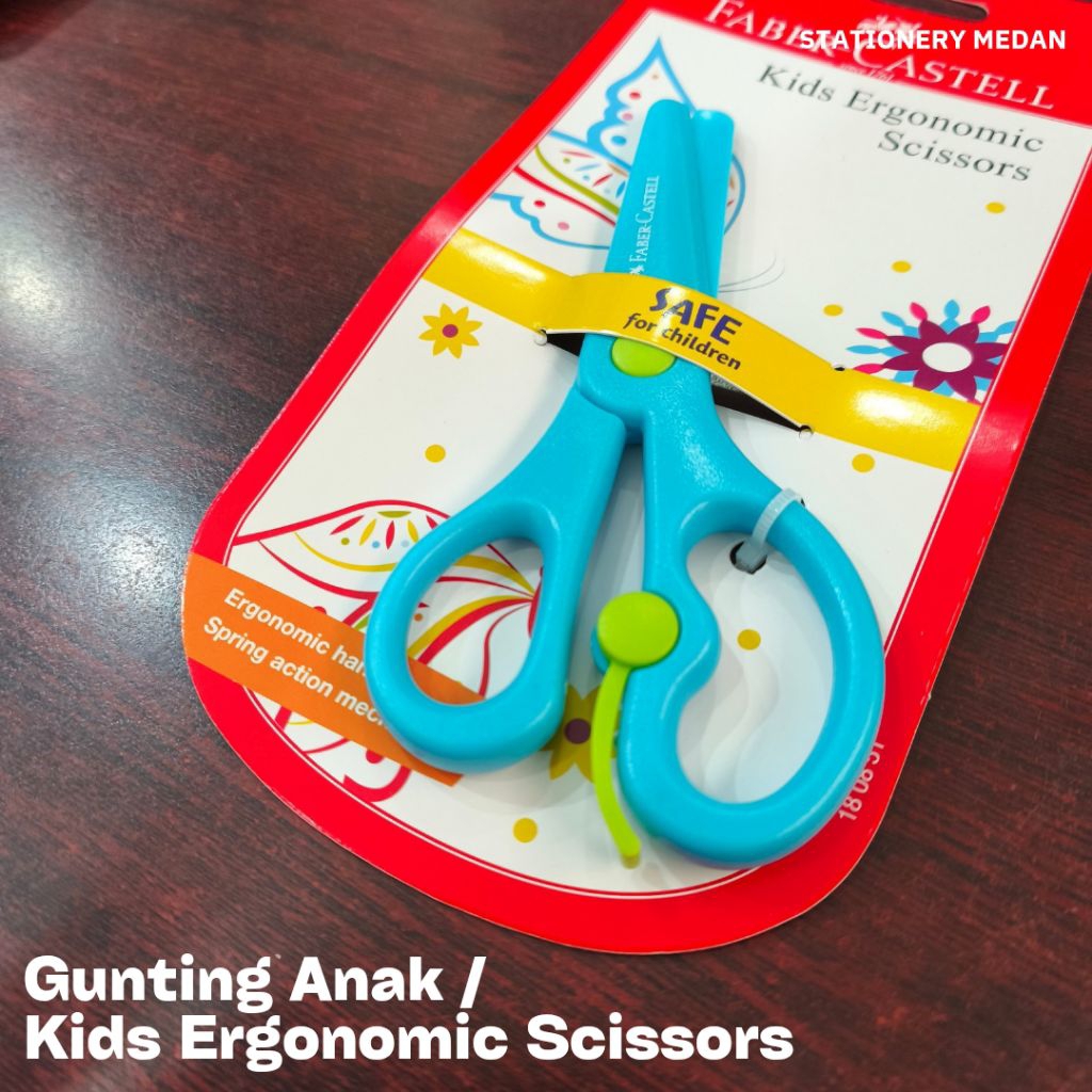 

Gunting Anak Faber Castell Kids Ergonomic Scissors / Gunting Plastik ( 1 Pcs )