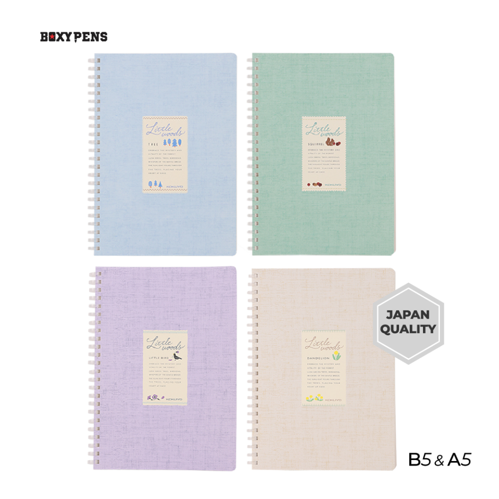 

Kokuyo Softring Littlewoods Series Notebook Buku Tulis Garis 8 mm 80 Lembar WSG-SRN