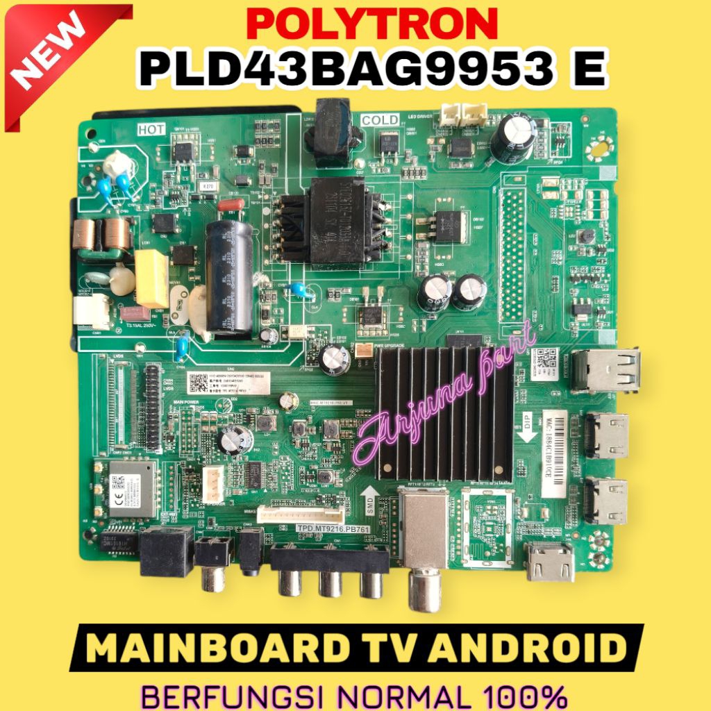 MAINBOARD TV POLYTRON PLD43BAG9953E / MB TV POLYTRON PLD43BAG9953ER / MESIN TV POLYTRON PLD43BAG9953