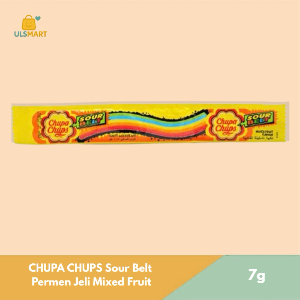 

CHUPA CHUPS Sour Belt Permen Jeli Mixed Fruit 7 g