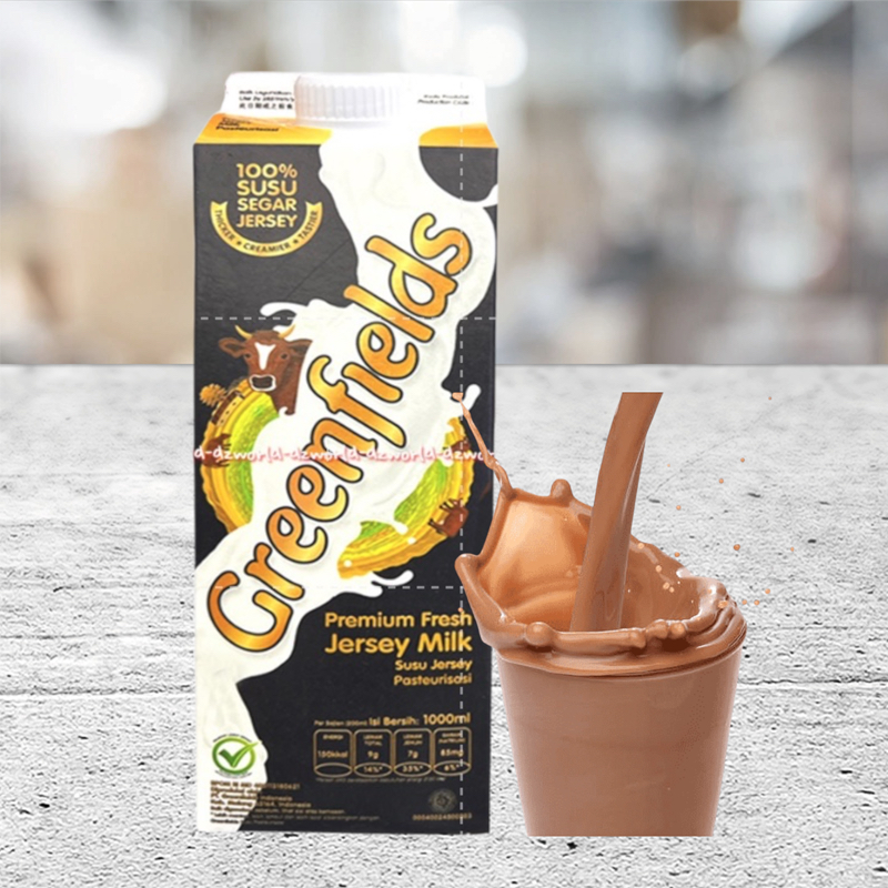 

Greenfields 1L Premium Fresh Jersey Milk 1000ml Green Fields Susu Uht Rasa Jersi Siap Minum 1Liter