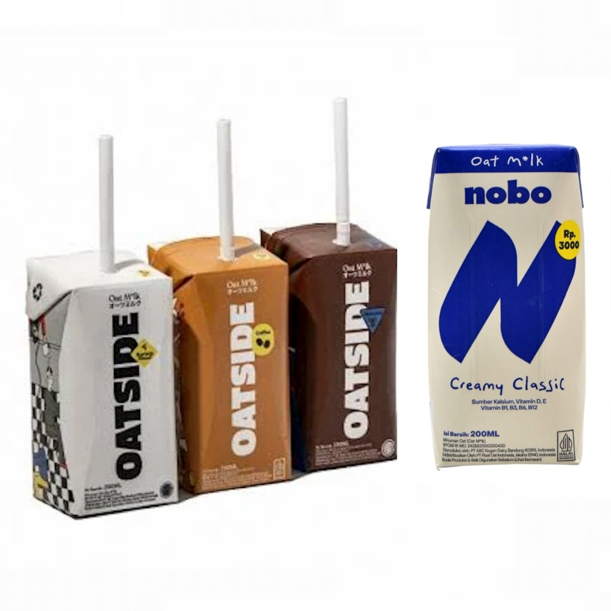 

OATSIDE MILK 200ml NOBO SEDOTAN BARISTA BLEND CHOCOLATE SUSU MALT LATTE OAT MOCHA CREAMY CLASSIC VITAMIN NON DAIRY VEGAN PLANT BASED DIET VEGETARIAN TANPA LAKTOSA MINUMAN SEHAT STRAW COKLAT COKELAT