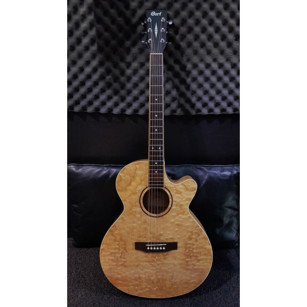 Gitar akustik elektrik cort SFX-AB NAT GLOSI ORIGINAL second (siap pakai)