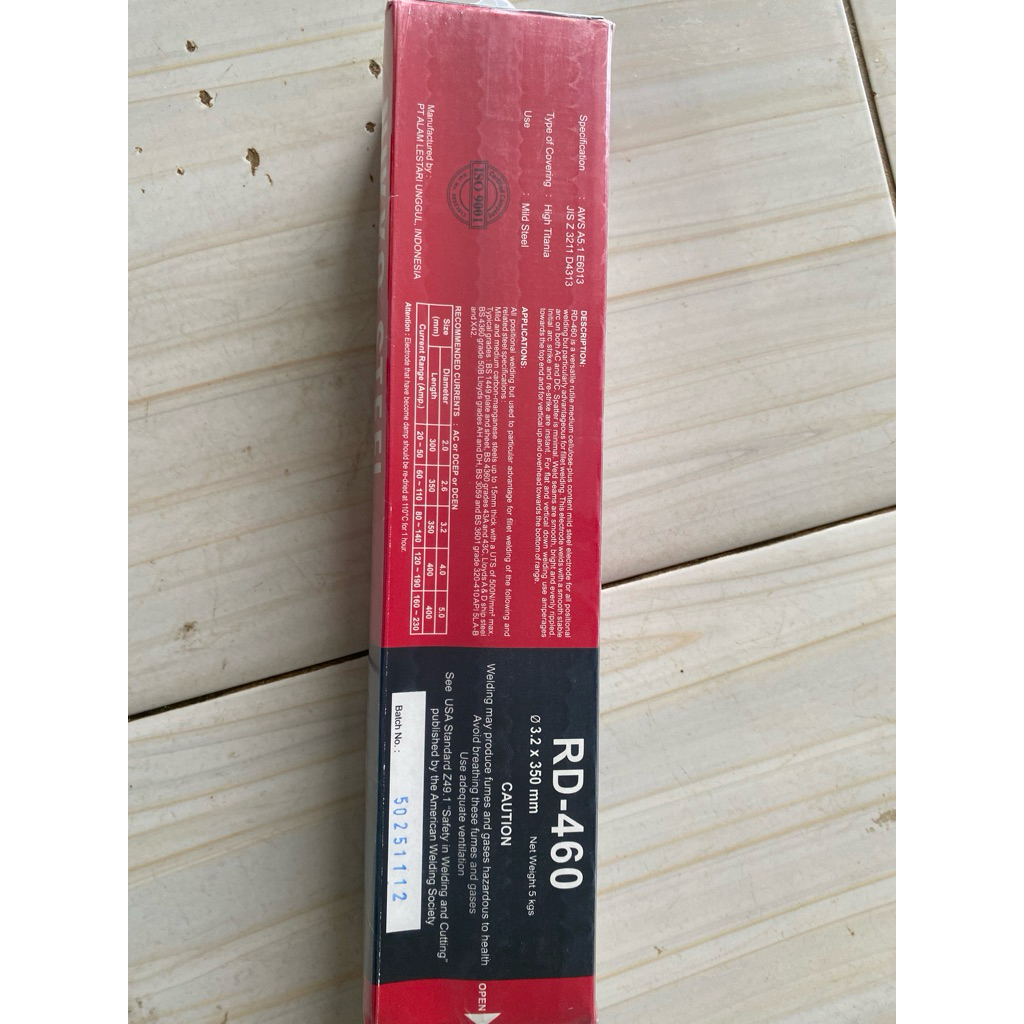 Kawat las RD 460 size 3.2mm / 5kg