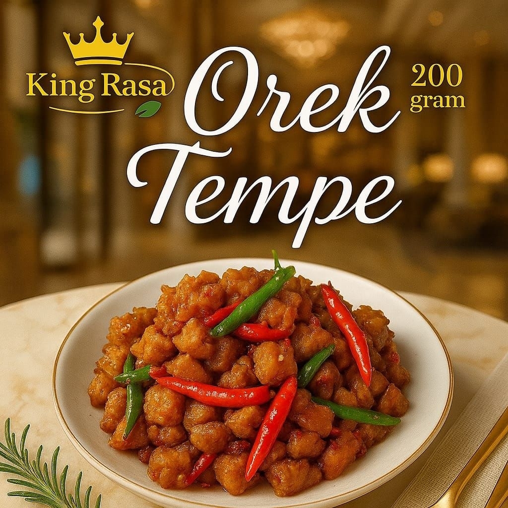 

Tempe Orek Pedas Manis Khas King Rasa | Tempe Orek 200 gr Siap Saji