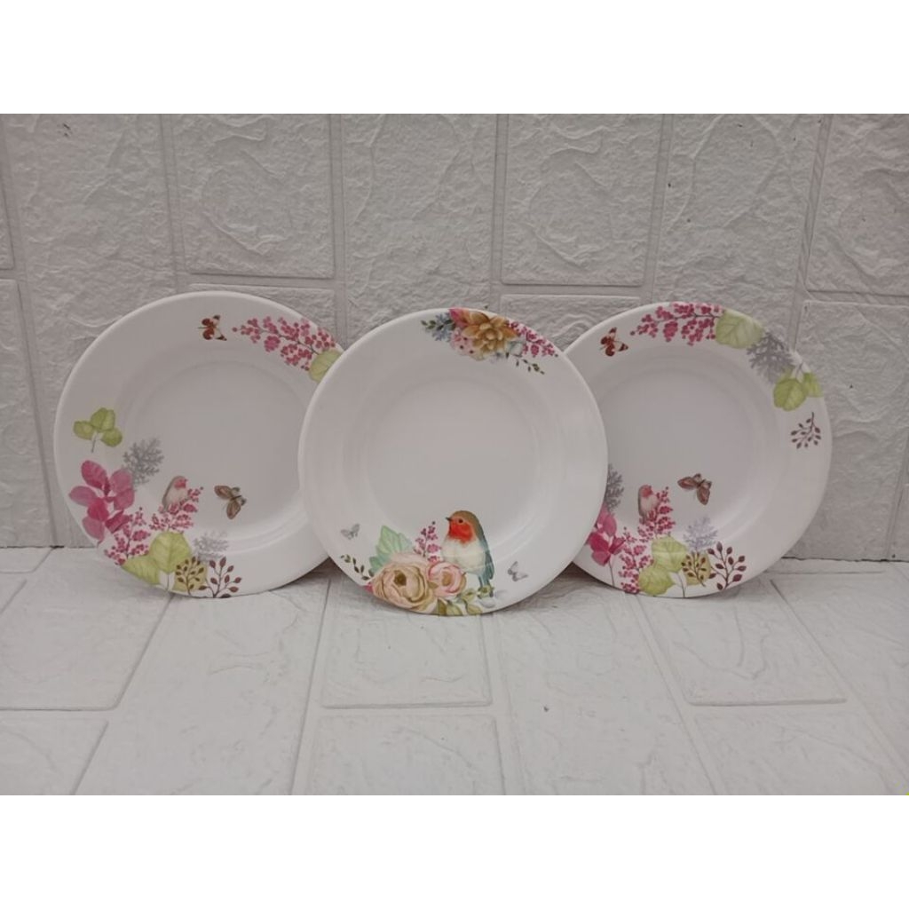 Piring Melamin Kecil / Pisin Melamin / Piring Tatakan Gelas Melamin 6 inch