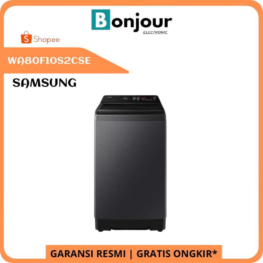 Mesin Cuci Samsung 10.5 Kg WA80F10S2CSE Top Loading Mesin Cuci Inverter - Soft Closing Door