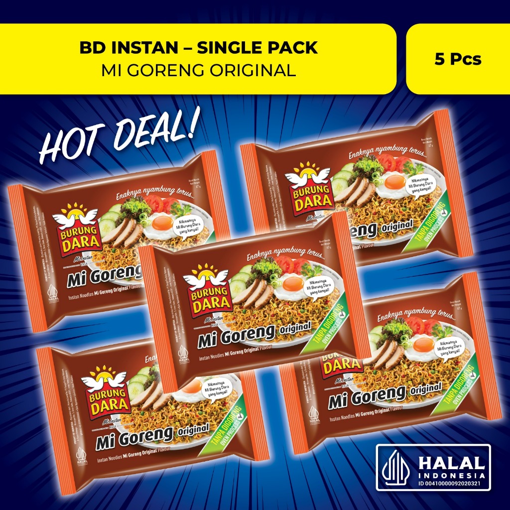 

Burung Dara Instant Goreng Original 5 Pcs