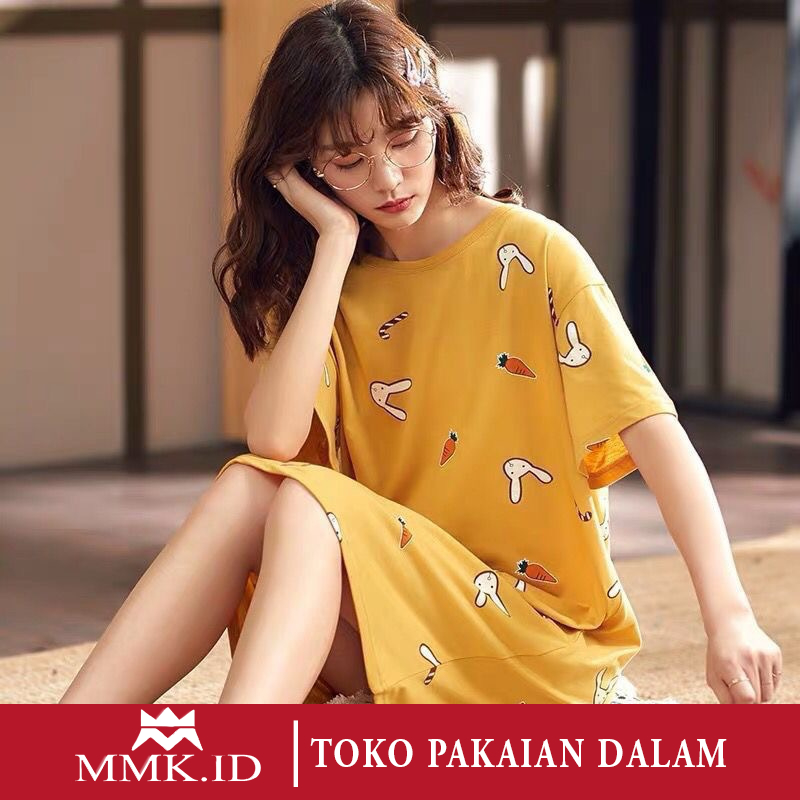 Daster Wanita All Size Baju Tidur Wanita Korea Import Motif Lucu