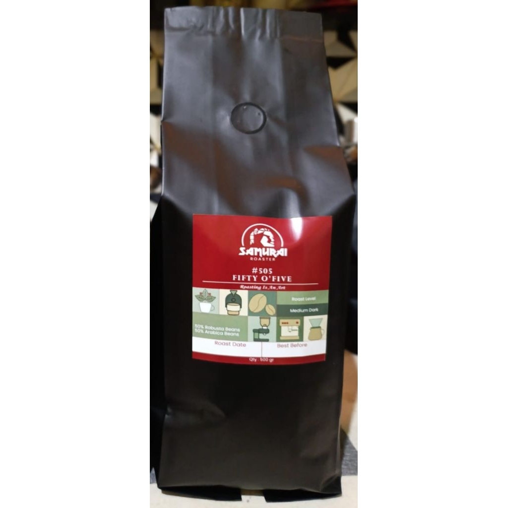 

biji kopi fifty O'five 1kg 50% arabica 50% robusta
