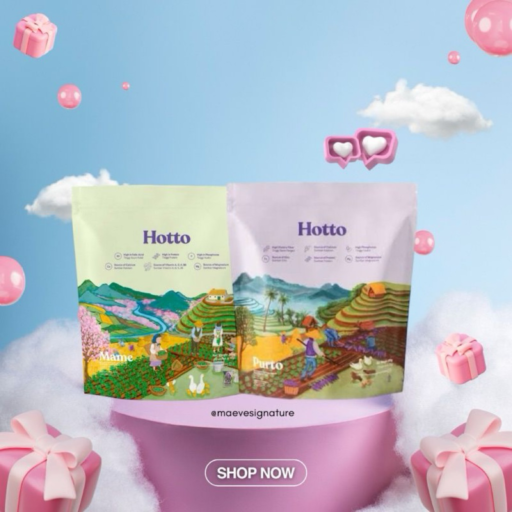 

100% ASLI HOTTO PURTO & HOTTO MAME exp 2027 multigrain oat